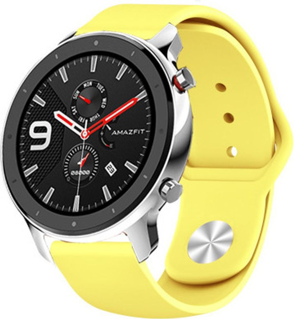 Strap-it Xiaomi Amazfit GTR Sportarmband (Gelb)