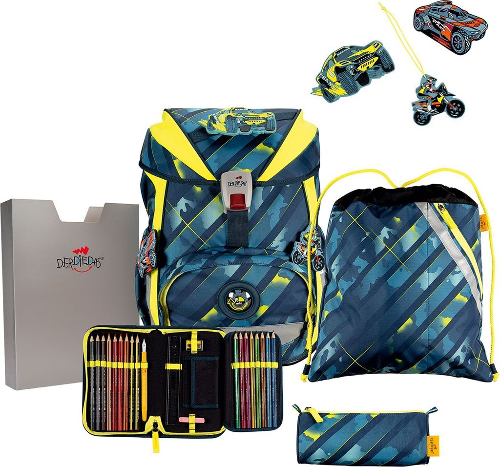 DerDieDas Schulranzen Set  ErgoFlex Set Speed Challenge Produktbild 1