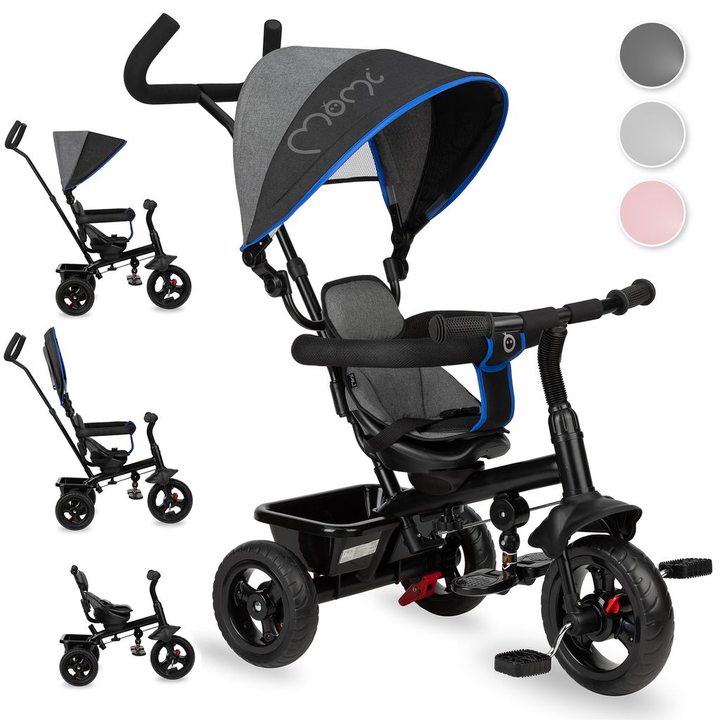 4in1 Dreirad Kinderdreirad Kinder Fahrrad Baby Kinderwagen Lenkstange bis25kg DE 
