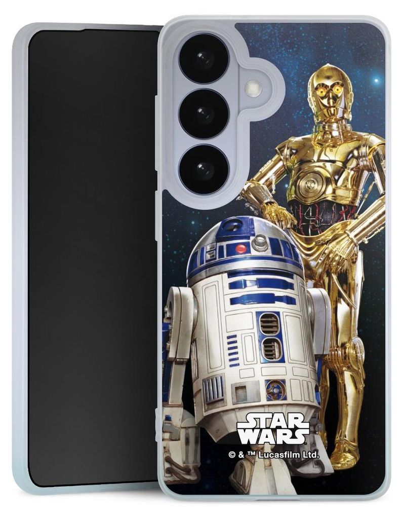 DeinDesign Handyhülle für Samsung Galaxy S26 Silikon Hülle Case Smartphone Schutzhülle Star Wars Weltall R2D2