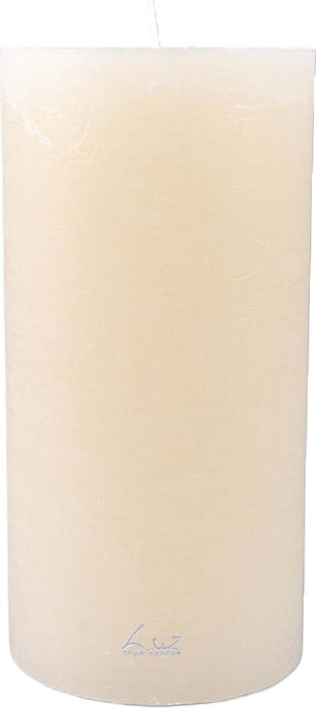 Rasteli Luz Your Senses Stumpenkerze Weiß-Spargelweiß D 10 cm H 20 cm