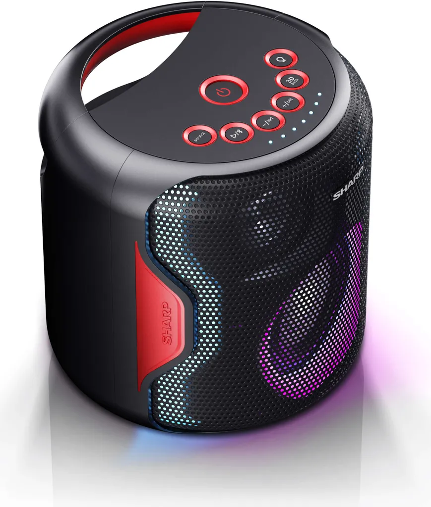 Sharp PS-919 Enceinte Bluetooth Étanche IPX5 avec 14h d'Autonomie
