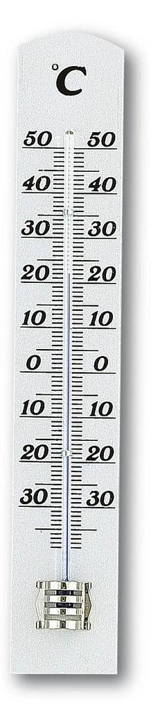 Termometro in legno TFA, 18 cm, bianco Immagine del prodotto 