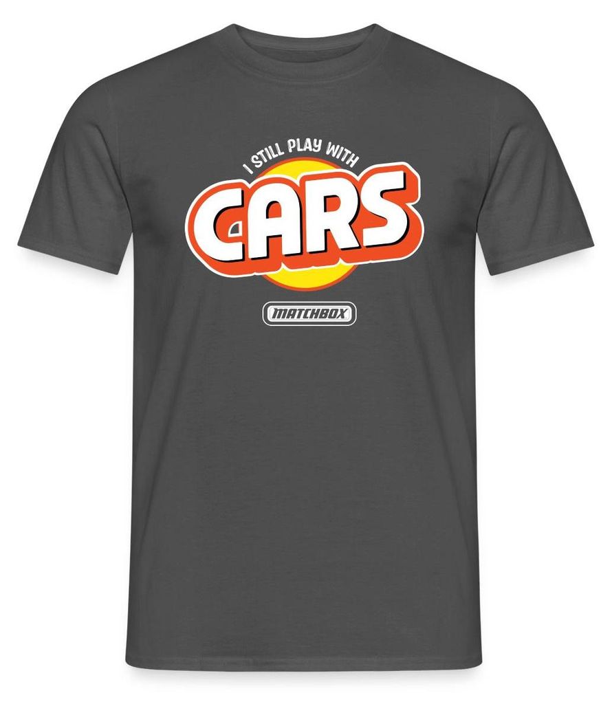 Spreadshirt Matchbox I Still Play With Cars Design Männer T-Shirt, XL, Anthrazit