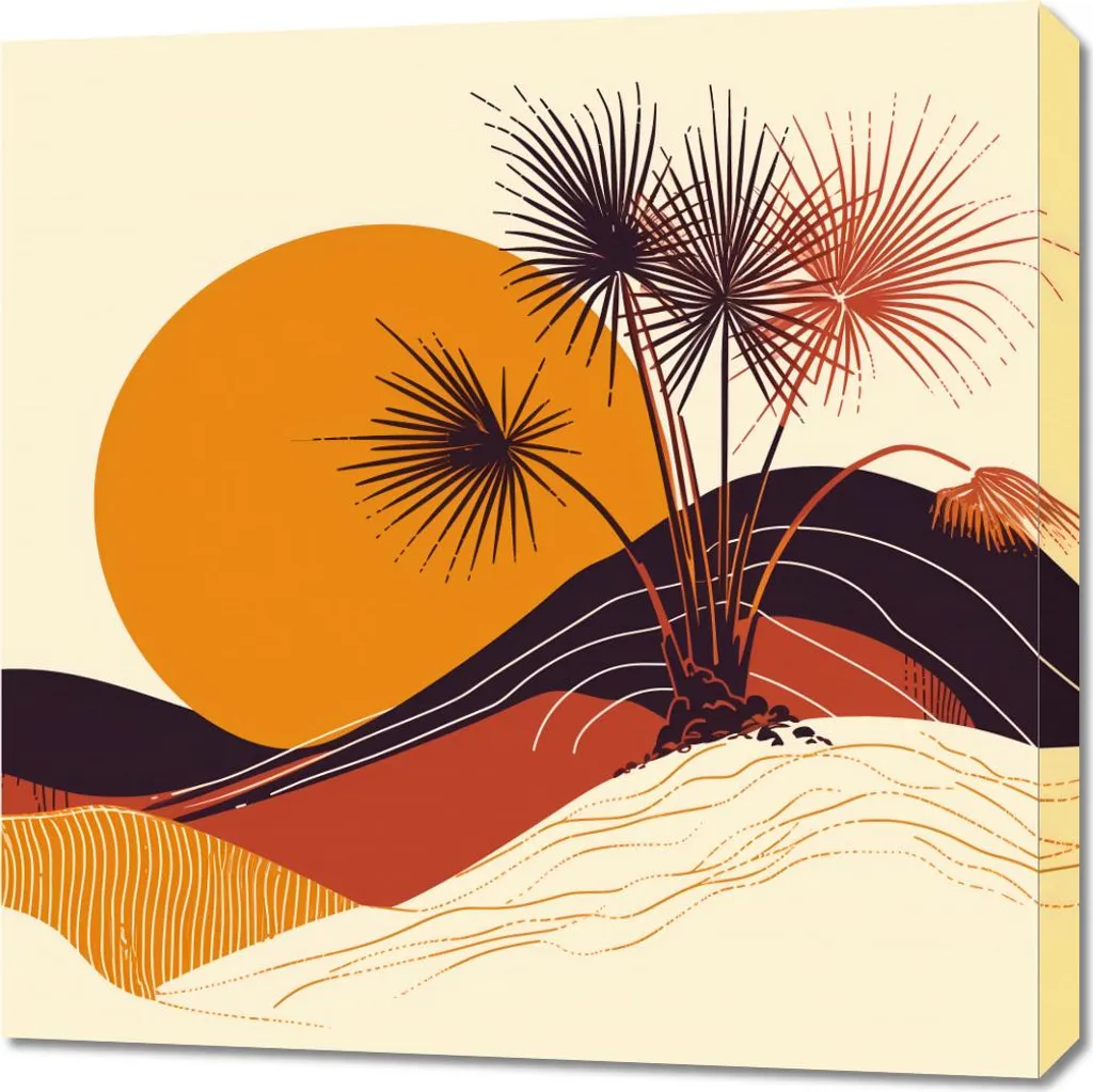 Illuminez une Pièce Sombre avec le Tableau Horizon Ensoleillé 70x70
