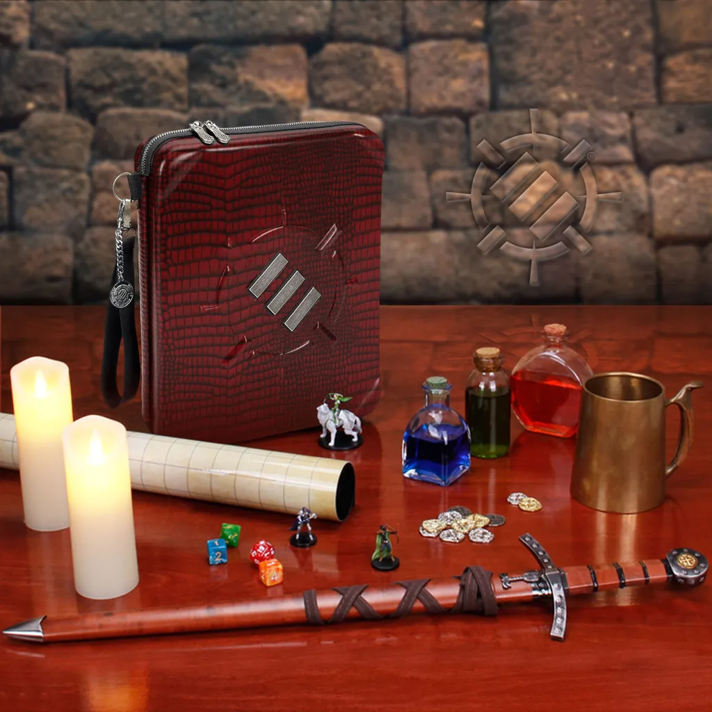 Rangement RPG avec coque rigide et séparateurs modulables - Édition Rouge