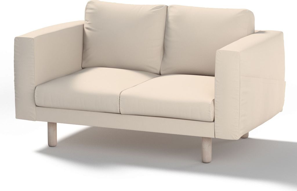 Dekoria Bezug für Norsborg 2-Sitzer Sofa, hellbeige, Norsborg 2-Sitzer Sofabezug