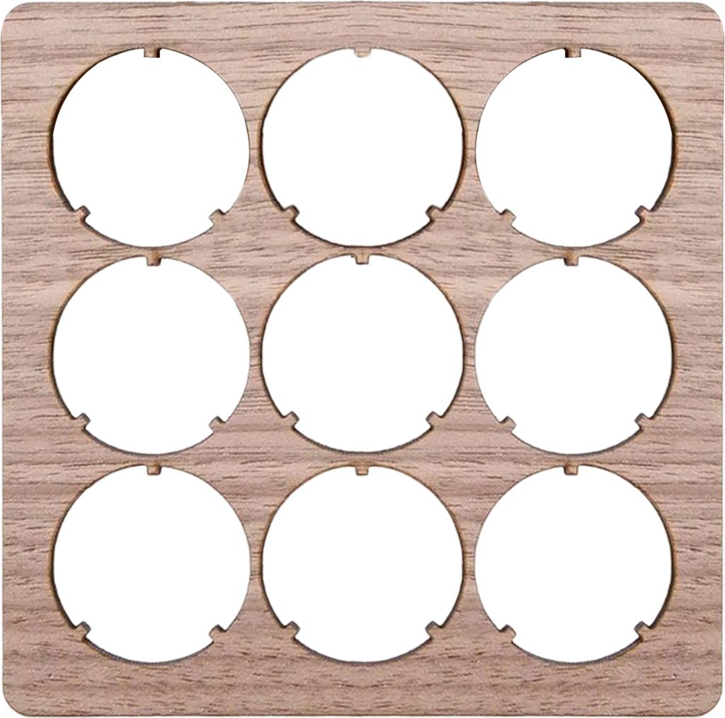 Bierdeckel-Untersetzer für Männer, Geschenk für Bierliebhaber, Männerhöhle, Heimdekoration, fasst 9 Kronkorken, rustikales Holz-Finish, Gesche...