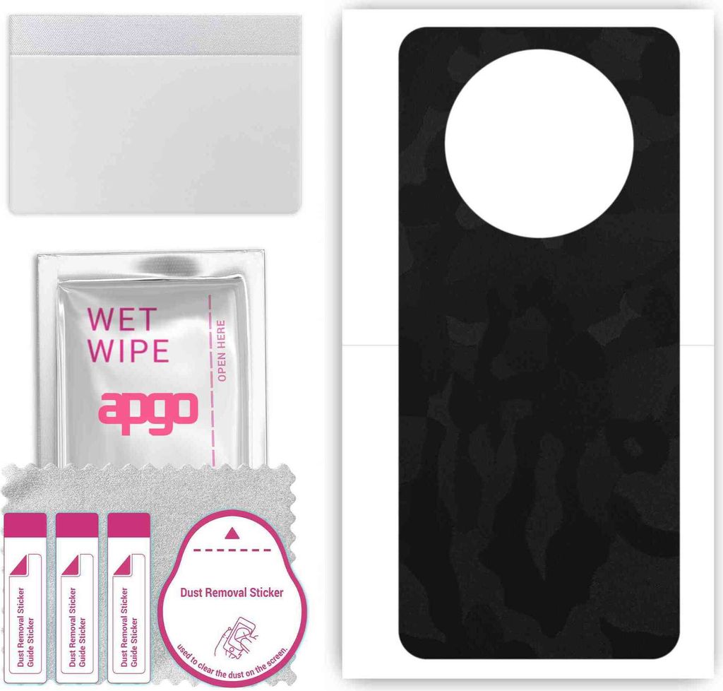 apgo Rückseite Schutzfolie, Skin, kompatibel mit Honor Magic4 Lite 4G, Hinten Displayschutzfolie aus Vinylfolie, kratzfest, einfache Montage - Sch...