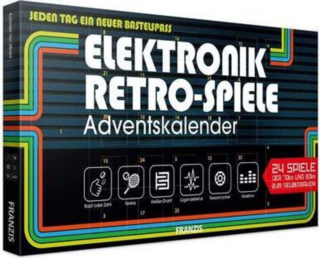 FRANZIS Elektronik Retro-Spiele Adventskalender 2019 Produktbild 