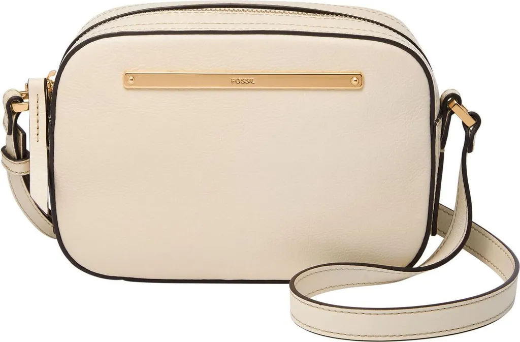 Sac bandoulière Liza Camera Bag Fossil : le sac trotteur écru chic