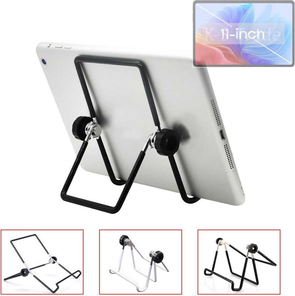 K-S-Trade Tablet-Ständer Tablet-Halterung Tablet-Aufsteller kompatibel mit Blackview Tab 90 faltbarer Tischständer Tablet Halterung
