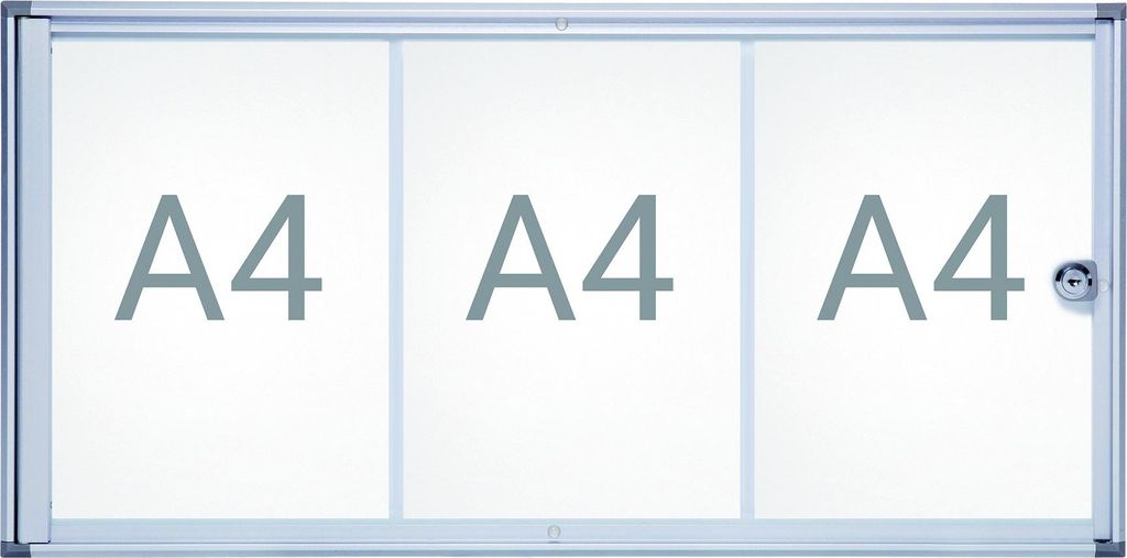 Gablota MAULextraslim landscape format 3 x A4 aluminium 3,1 Zdjęcie produktu 