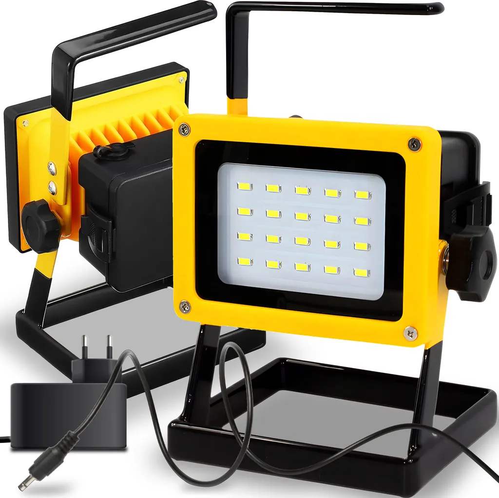 Projecteur de chantier LED rechargeable 30W : fini les zones d'ombre