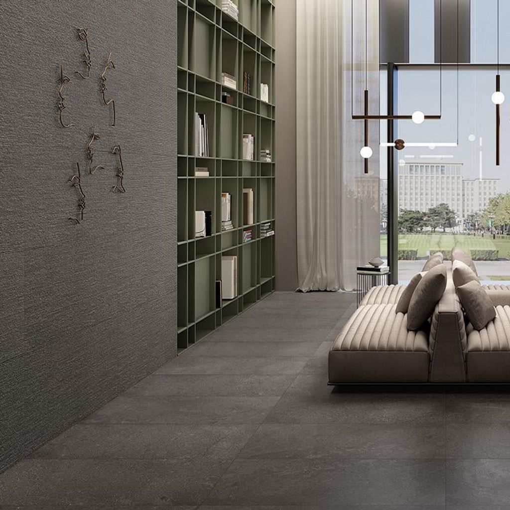 CASA39 Fliesen Steinoptik Schwarz 60x120 cm Emil Ceramica MaPierre
