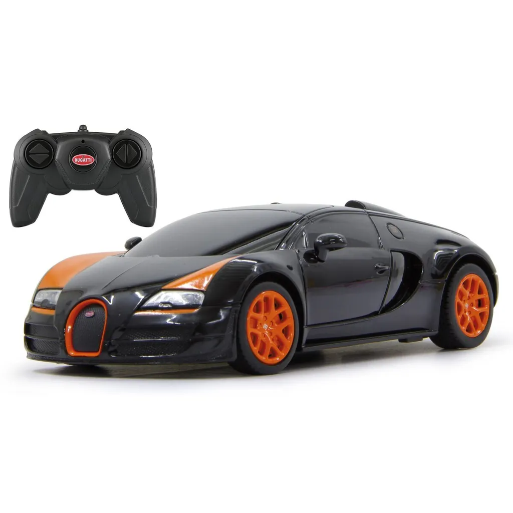 Bugatti Grand Sport Vitesse 1:24 Noire - Modèle RC Haute Précision 40MHz