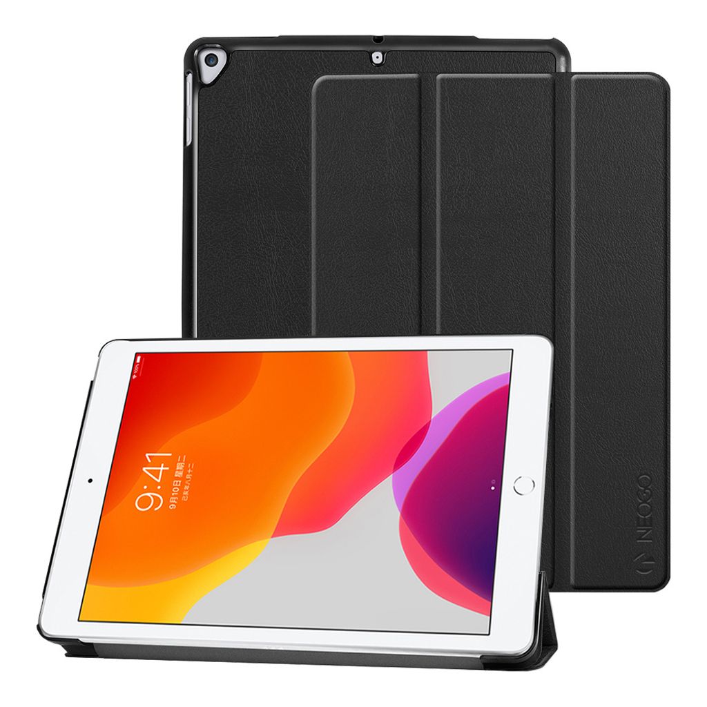 NEOGO Smart Cover Hülle für iPad 10.2'' 2019/2020/2021, schwarz