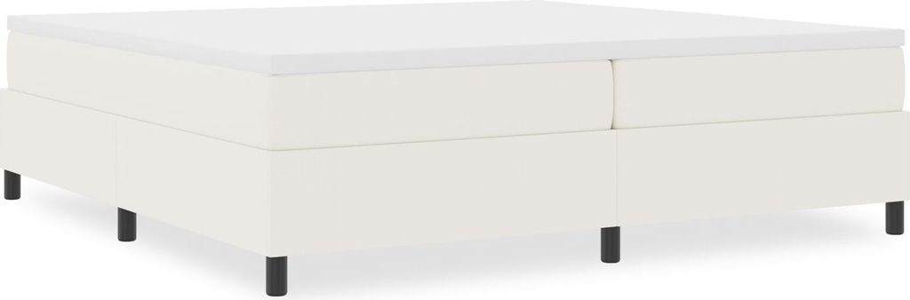 Boxspringbett Creme 200x200 cm Cordstoff, Klassische Betten DesignMöbel Neu