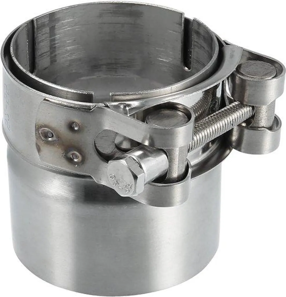 Adaptateur échappement moto 51-56 mm inox pour stopper fuites de gaz