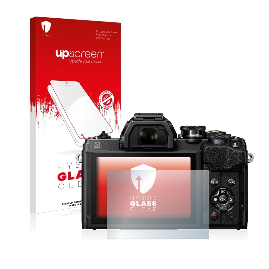 upscreen Schutzglas für Olympus OM-D E-M10 Mark IV Schutzfolie Panzer Folie Glas Display Schutz klar
