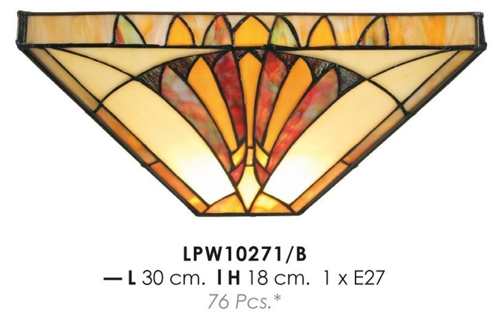 Casa Padrino Lampada da parete Tiffany Ø 30 x H. 18 cm - Immagine del prodotto 