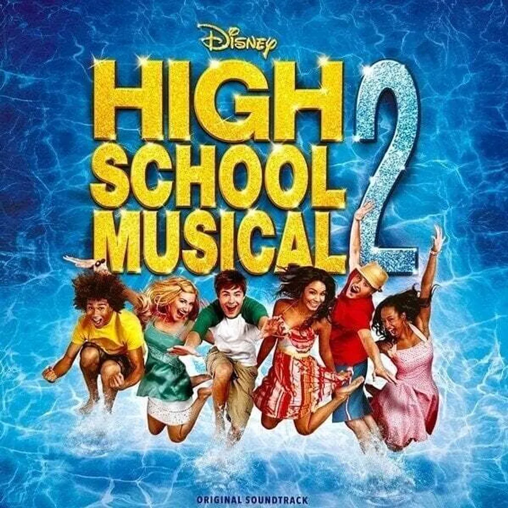 Vinyle High School Musical 2 LP Bleu pour Soirées Fans Disney Pop