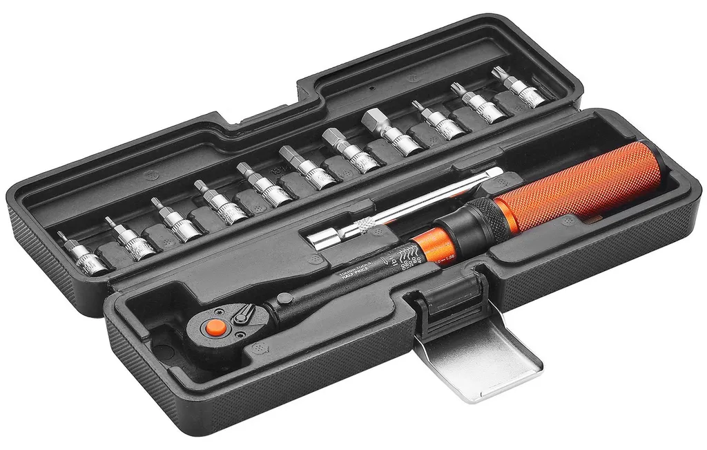 Coffret Clé Dynamométrique à Cliquet 72 Dents pour Auto et Moto