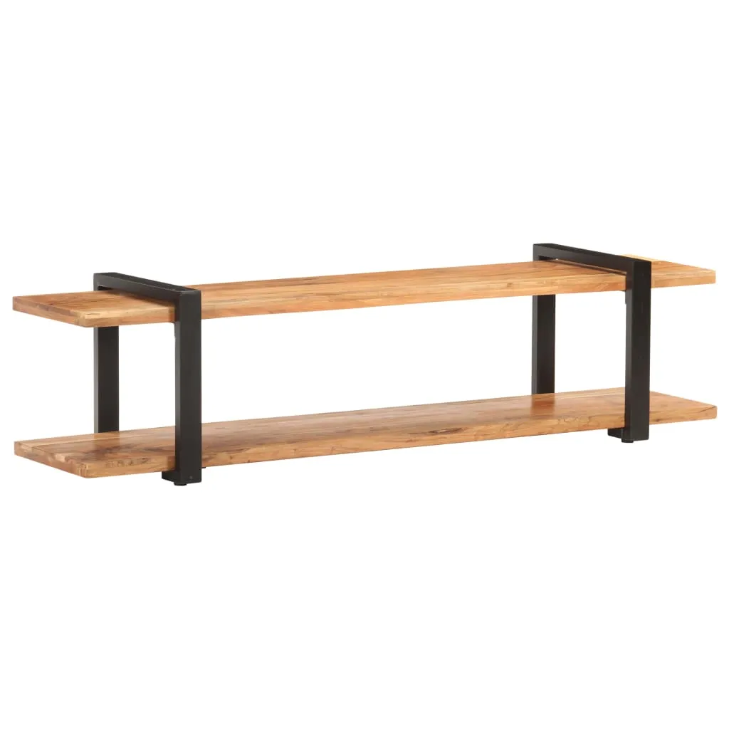 mobile TV vidaXL 160x40x40 cm in legno massiccio di acacia - Mobili TV - 9