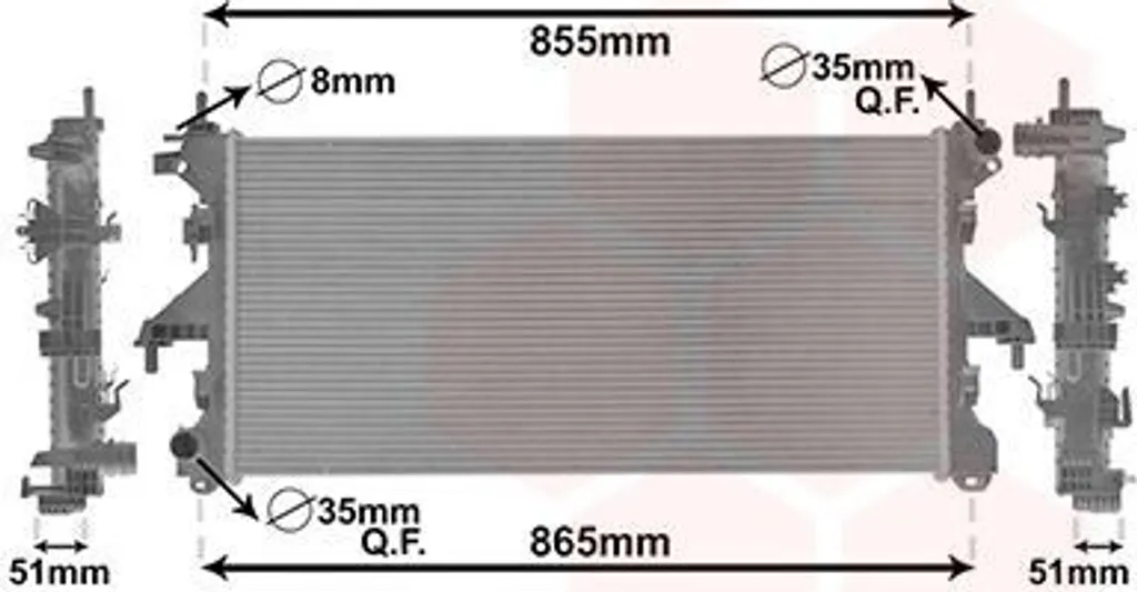 Radiateur pour FIAT Ducato 250 290 idéal pour transport et charge lourde
