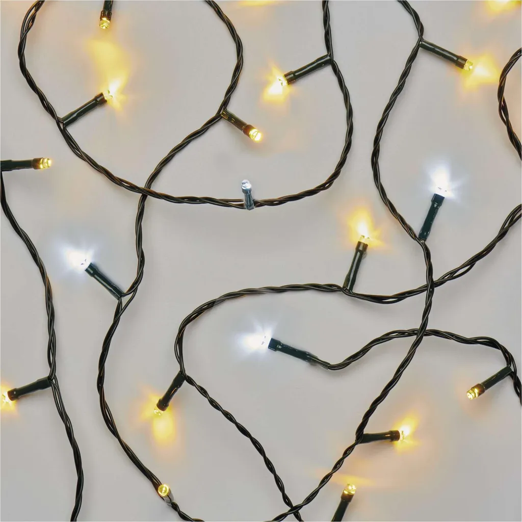 EMOS D1AN01 LED 10m Catena Luminosa Esterno Mix Bianco Caldo Freddo