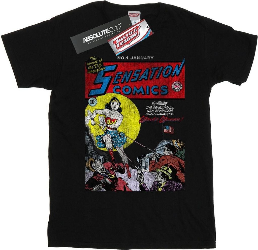 DC Comics - "Sensation Issue 1" T-Shirt für Herren BI52316 (S) (Schwarz)