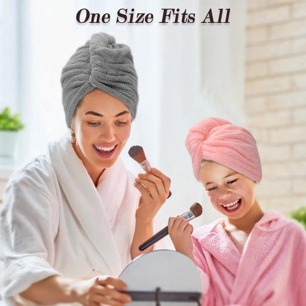 Serviette cheveux anti-nœuds en microfibre pour éviter la casse