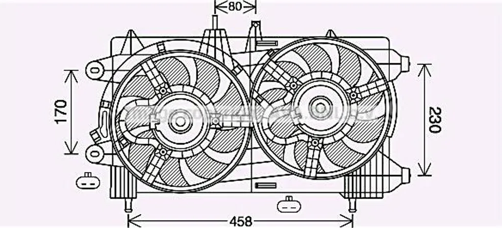 Ventilateur radiateur AVA LC7503 silencieux et robuste pour OE 51814596