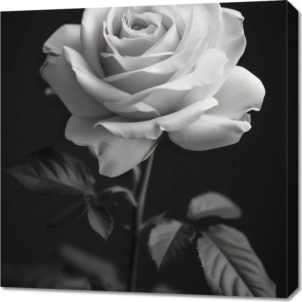 Image 70 x 70 cm Pétales de Rose - Tableau Carré Décoratif pour Salon