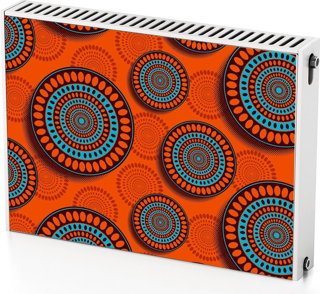 Mandala-Farben – Magnetische Heizkörperabdeckung – 80x60 cm – Magnet Heizkörperabdeckung – 3D Würfel – Heizkörperverkleidung – Magn...