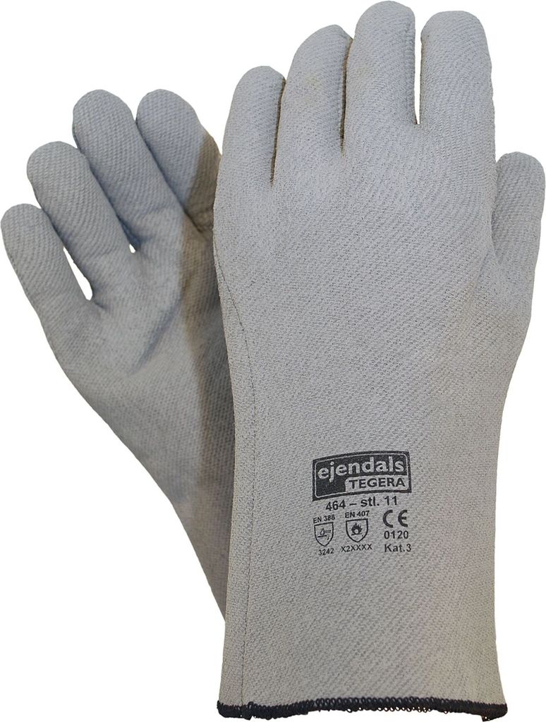 Ejendals Tegera 464 Hitzeschutzhandschuh bis 250°C für Lebensmittelverarbeitung (6 Paar)