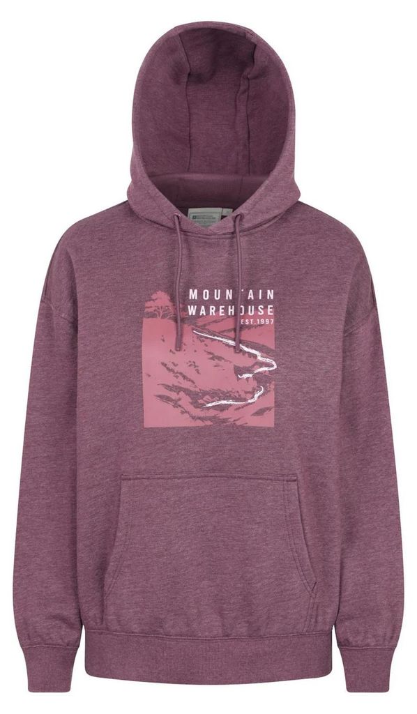 Mountain Warehouse - "Winding Trek" Kapuzenpullover für Damen, leger MW5204 (44 DE) (Burgunderrot)