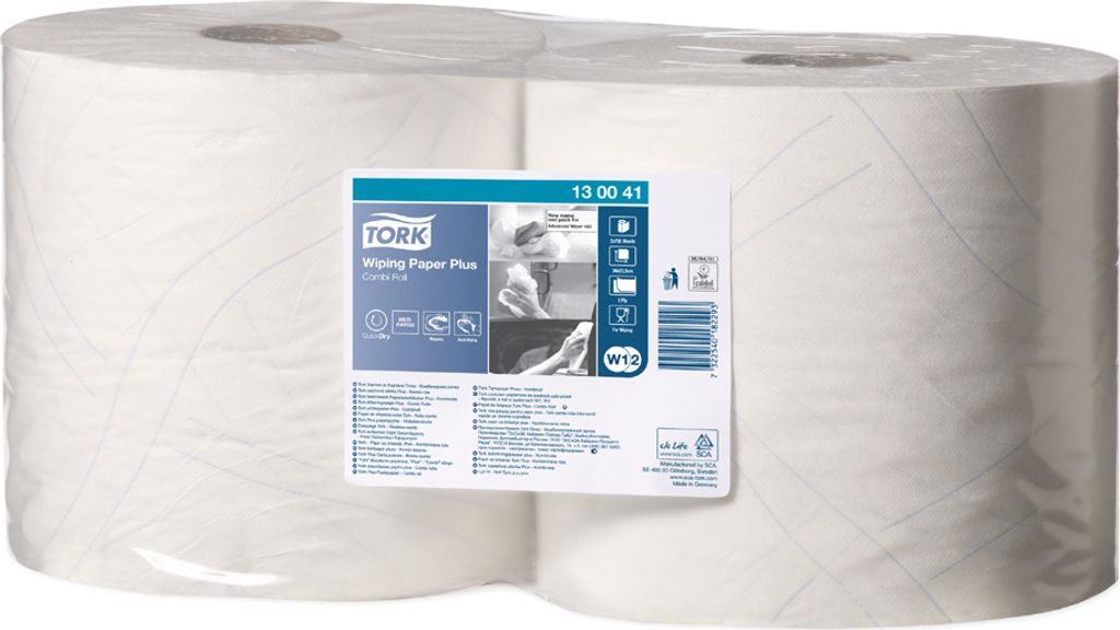 TORK Mehrzweck-Putzrolle 2-lagig blau 255 m - stark Produktbild 