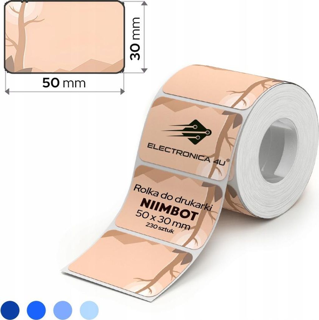 Selbstklebende Etiketten Thermosticker Niimbot B1 B4 B21 B21_Pro B3S B31 50x30