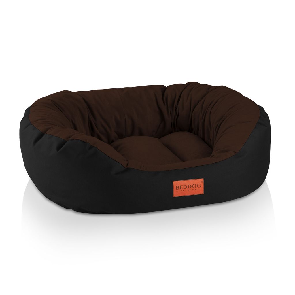 BedDog SABA PREMIUM Hundebett,L,MOCCA (schwarz/braun)