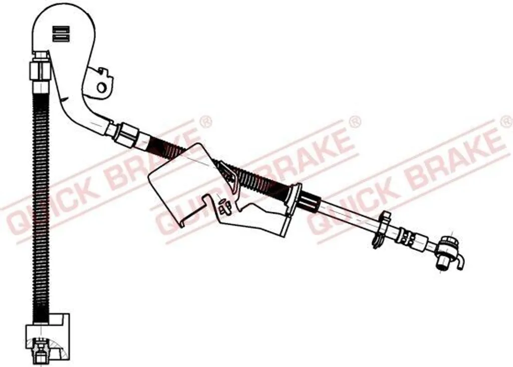Remplacer flexible de frein usé sur Peugeot 407 - Quick Brake 50.704X