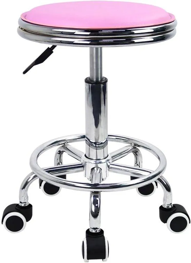 Tabouret de garage en cuir PU pivotant et réglable - Hauteur ajustable
