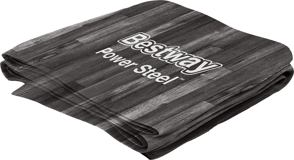 Bestway Ersatzteil Poolfolie Rattan-Optik (mooreiche) für Power Steel Pool 732x366x122 cm, oval