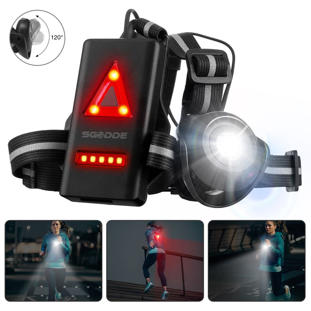 LED Lauflampe Brustlampe USB Aufladbare Jogging Lampe Nachtlicht Running Chest 