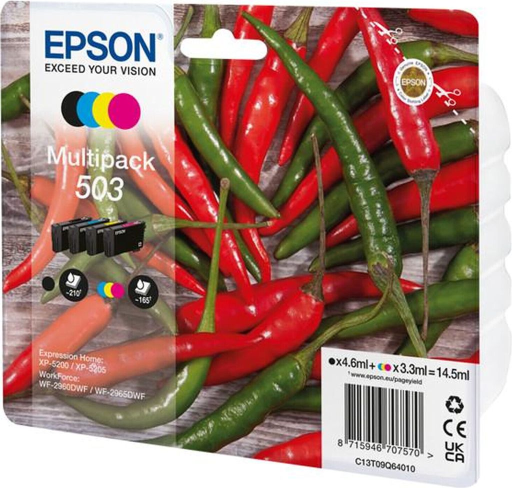 Multipack 4-colours 503 Ink Chillies Druckerpatrone Produktbild 