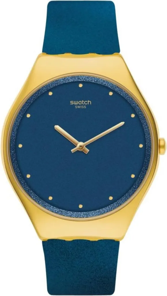 Montre Mixte Extra-Plate Swatch SYXG108 Skin Irony en Métal Doré Chic