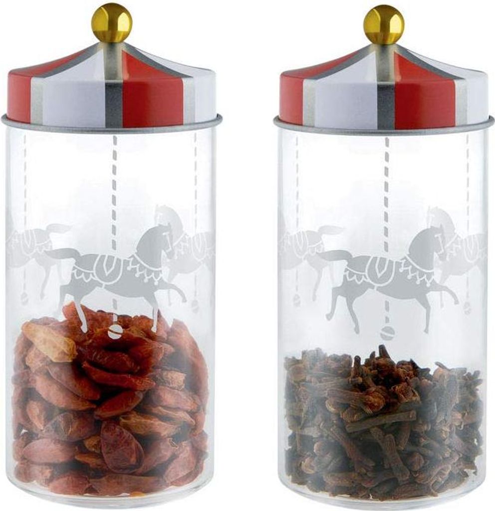 Alessi Circus, Gewürzglas, Mehrfarbig, Transparent, Glas, Produktbild 