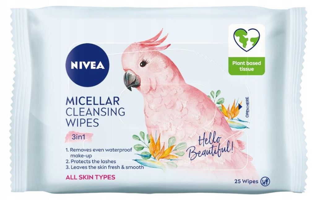 NIVEA Pflegende Mizellentücher 3in1 zur Make-up-Entfernung 25 Stück.