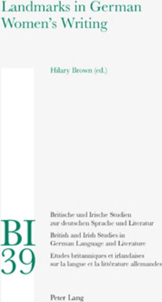 Landmarks in German Women's Writing