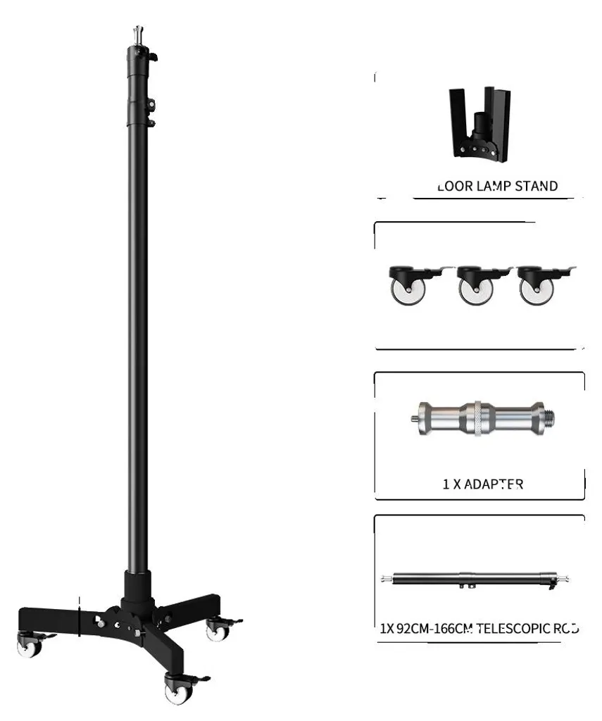 Trépied d'éclairage stable 183 cm pour éviter les chutes de matériel